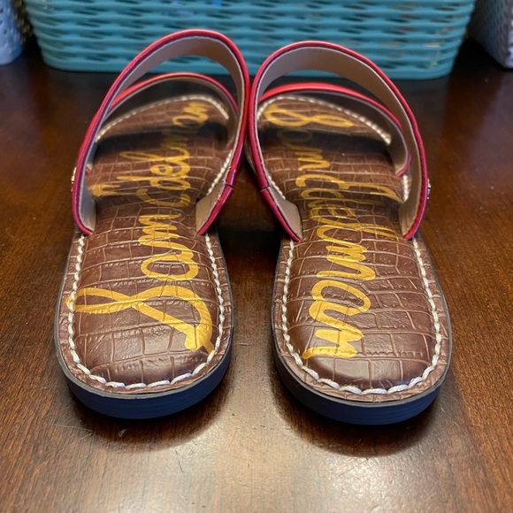 NWOT Sam Edelman Women's Bold Red Slide Sandals - Picture 5 of 8